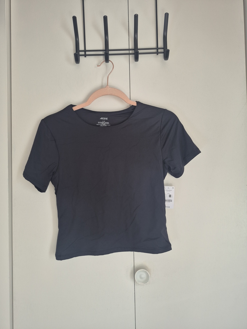 Ardene Black Short Sleeve Crew Tee